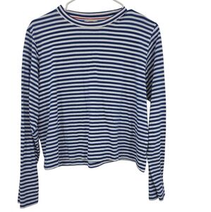 AYR Blue and White Striped Long Sleeve Tee